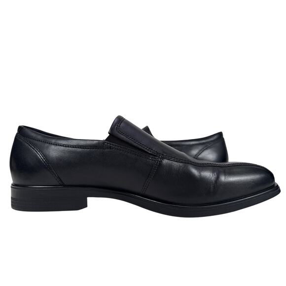 ECCO‎ Queenstown Slip On Loafer Mens 13 13.5 EU 47 Black Leather Bike Toe main image 8
